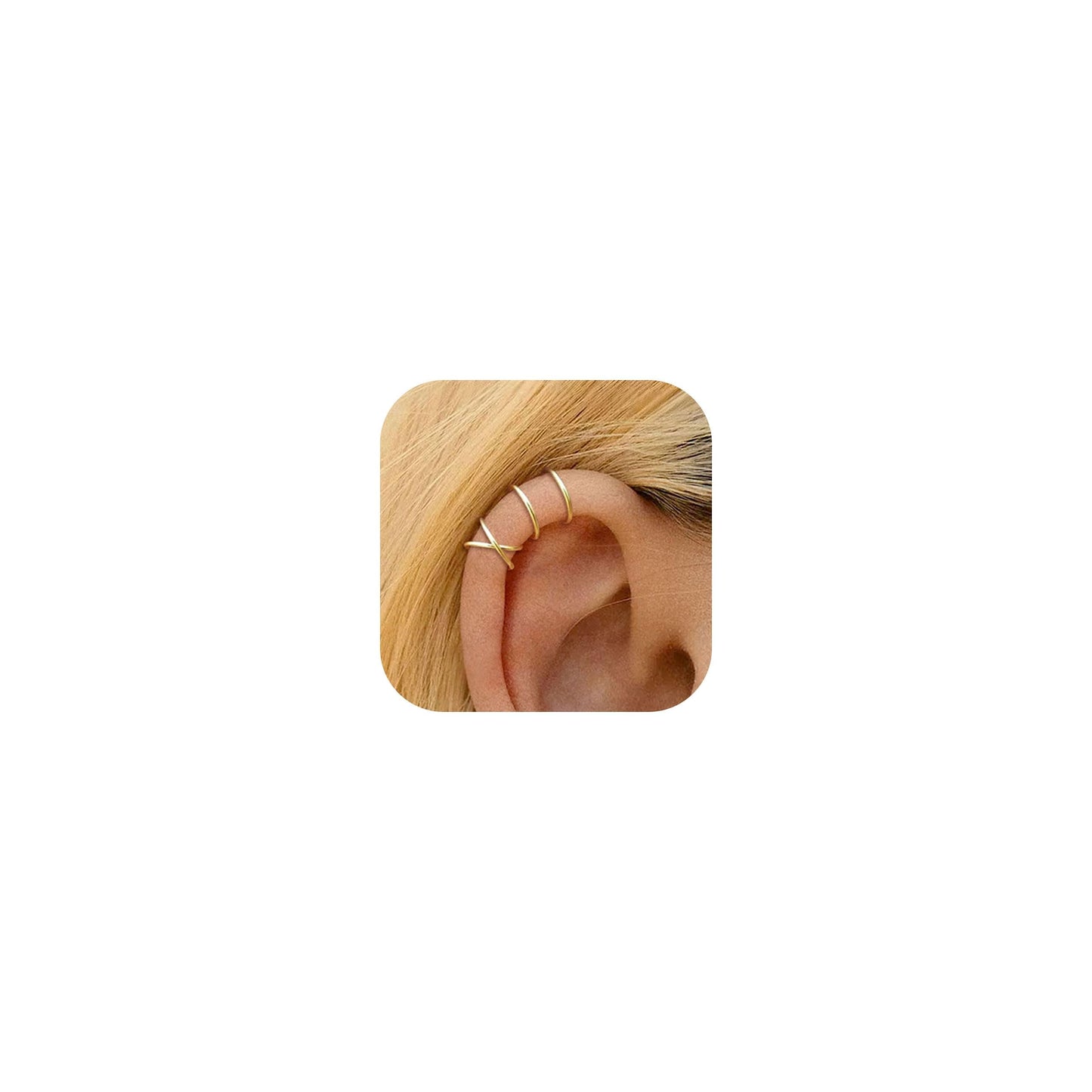 Ear Cuff Crawler Earrings for Women Helix Hook Earrings Wrap Snowflake Rhinestone Lightning Bolt Piercing Jewelry Trendy