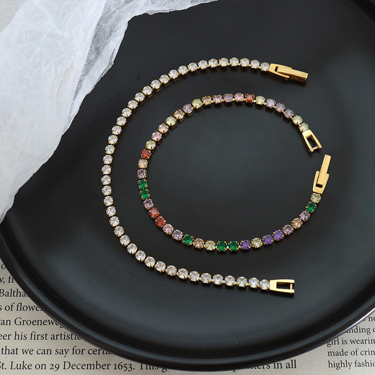 A D. ALLEN & DANMI. 18 K Gold Plated Love Bangle Bracelet Set Flexible Wide Wristband Bangle Bangle Set for Love